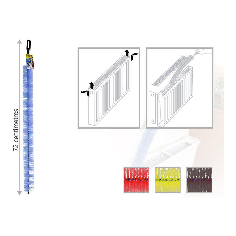 Pack De 4 Unidades - Cepillo Limpia Radiadores 72cm Colores Surtidos Mauris