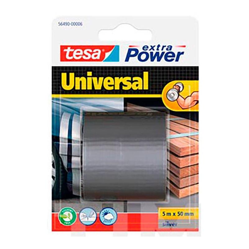 Pack De 4 Unidades - Cinta Americana Extra Power Universal Plata, 50 Mm X 5 M