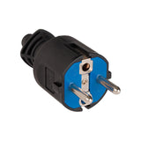 Pack De 4 Unidades - Clavija Caucho Negra 16a 250v T/Tl Ip44 4,8mm 706c (Retractilado) Solera