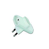 Pack De 4 Unidades - Clavija Triple 2p 10 A 250 V Lateral Blanca (Retractilado)