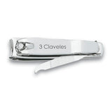 Pack De 4 Unidades - Cortauñas Con Lima Cromado 6 Cm