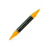Pack De 4 Unidades Faber Castell Rotulador Dürer Watercolour Doble Punta Media/Pincel Amarillo Cromo Oscuro