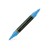 Pack De 4 Unidades Faber Castell Rotulador Dürer Watercolour Doble Punta Media/Pincel Azul Ultramar