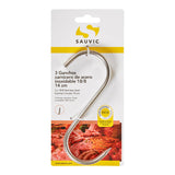 Pack De 4 Unidades - Ganchos Carnicero Inoxidable 18/8, 14 Cm De Longitud, Blíster 3 Unidades