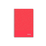 Pack De 4 Unidades Imprex Cuaderno Espiral Tapa Pp Folio 80h 90gr 4x4 Rojo