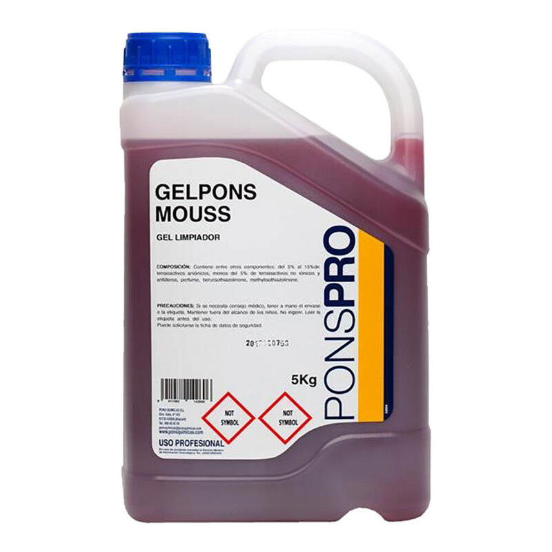 Pack De 4 Unidades - Jabón Manos Gelpons Mouss Rosa 5l (Profesional)