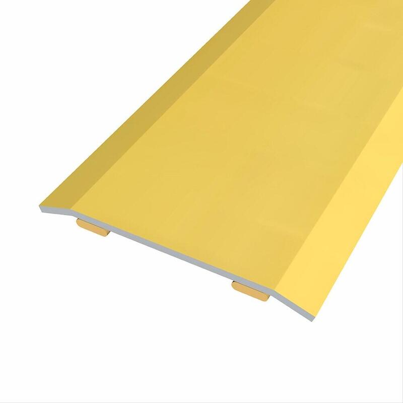 Pack De 4 Unidades - Junta De Acero Para Mismo Nivel, 40 X 3,5 Mm, Adhesiva, Flooring, Dorada, 166 Cm