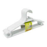 Pack De 4 Unidades - Lote De 10 Perchas Económicas Blancas Hidalgo