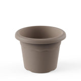 Pack De 4 Unidades - Maceta Redonda Medida De 22cm Color Taupe 7322 Tau Plastiken