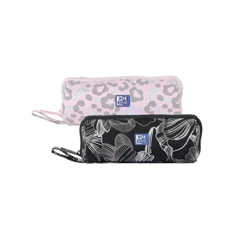 Pack De 4 Unidades Oxford Dream Tech Estuche Portatodo Redondo - Apertura Total - 8 Compartimentos - Goma Kangoo