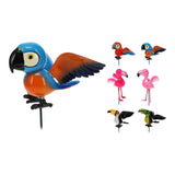 Pack De 4 Unidades - Pájaros De Decoración Para Macetas Diseños Surtidos 125x140x670mm