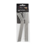 Pack De 4 Unidades - Pajitas De Acero Inoxidable 6 Uds Con Cepillo De Limpieza