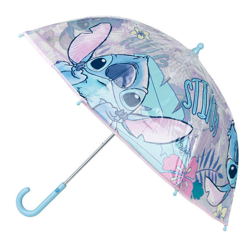 Pack De 4 Unidades - Paraguas Manual Burbuja Stitch Disney