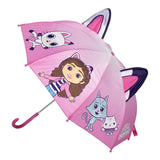 Pack De 4 Unidades - Paraguas Manual La Casa De Muñecas De Gabby 45cm