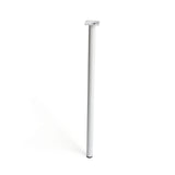 Pack De 4 Unidades - Pata Cilíndrica De Acero En Color Blanco Mod.401g. Medidas Ø3x70cm 2-401g.700.01 Rei