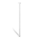 Pack De 4 Unidades - Pata Cilíndrica De Acero En Color Blanco Mod.401g. Medidas Ø3x80cm 2-401g.800.01 Rei