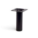 Pack De 4 Unidades - Pata Cilíndrica De Acero En Color Negro Mod. 401g. Dimensiones Ø3x10cm 2-401g.100.03 Rei