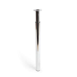 Pack De 4 Unidades - Pata Extensible Cilíndrica De Acero En Acabado Cromo Brillo Mod.406e. Altura 71/110cm Rei