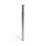 Pack De 4 Unidades - Pata Extensible Cilíndrica De Acero En Color Aluminio Mod.406e. Altura 71/110m Rei