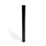 Pack De 4 Unidades - Pata Regulable Cilíndrica De Acero En Color Negro Mod.406g. Altura 71cm Rei