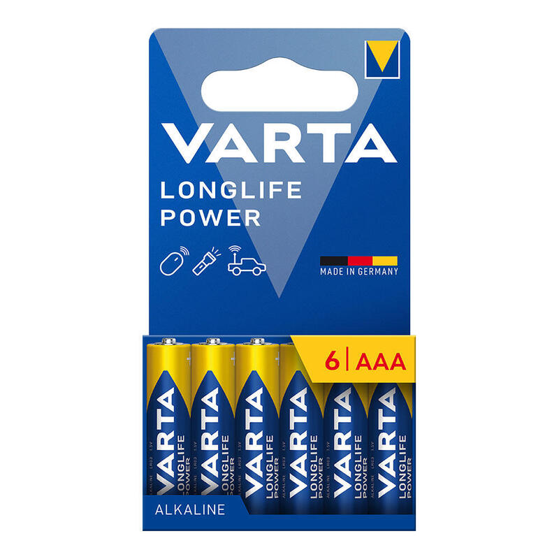 Pack De 4 Unidades - Pila Alkalina Longlife Power Aaa - Lr03 Blister 6 Uds, Ø10,5 X 44,5 Mm