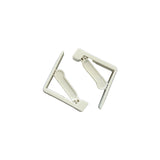 Pack De 4 Unidades - Pinza Sujeta Mantel Ajustable Con Muelle Color Blanco, 4 Uds