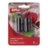 Pack De 4 Unidades - Rodillo De Tinta Para Etiquetadora 12899, 2 Uds