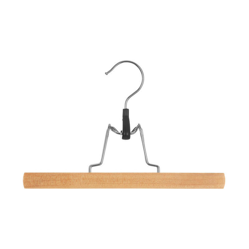 Pack De 4 Unidades - Set 3 Perchas De Madera Para Pantalon 25x16,3cm