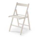 Pack De 4 Unidades - Silla Plegable De Madera Blanco Crudo 79x42,5x47,5cm