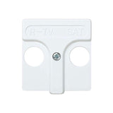 Pack De 4 Unidades - Tapa Tv-Radio-Sat Serie 27 Blanco