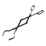 Pack De 4 Unidades - Tenaza Metálica Para Chimenea Color Negro, 63 Cm