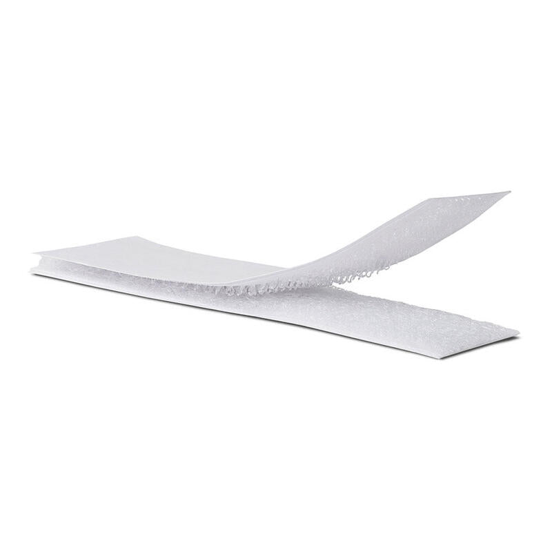 Pack De 4 Unidades - Tiras Adhesivas De Cierre De Gancho Y Bucle 2 X 10cm. Blanco, 2143-2, Inofix