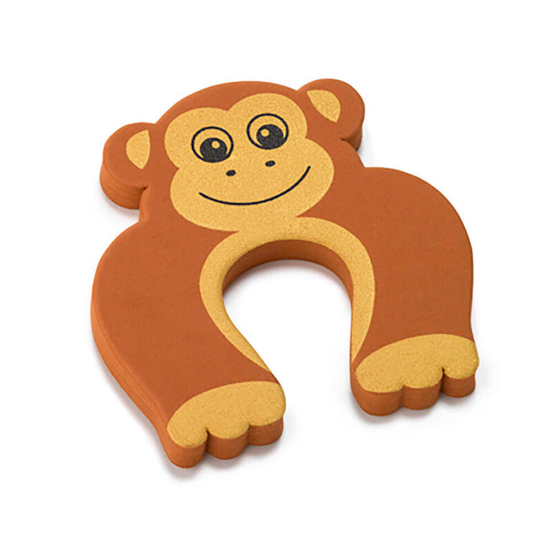 Pack De 4 Unidades - Tope Salva Dedos Puertas Marron (Blister) Inofix