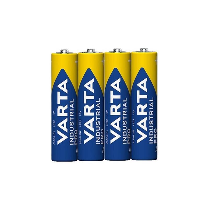 Pack De 4 Unidades Varta Industrial Pro Alcalina Lr03 Aaa 1.5v Retractil*4 4 Pilas