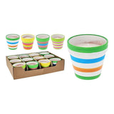 Pack De 4 Unidades - Vela Citronela De Terracota, Colores Surtidos, Ø8,5 X 77 Mm