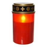 Pack De 4 Unidades - Vela Para Difuntos (Cementerio) Con Luz Led A Pilas