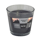 Pack De 4 Unidades - Vela Perfumada En Vaso De Cristal Sándalo 150g. Magic Lights