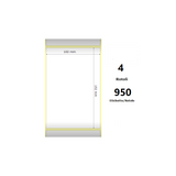 Pack De 4 Unidades White 102x152mm 950 Et/Rotolo Z-2000d 4x6x3 Core 4 Rolls