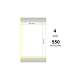 Pack De 4 Unidades White 102x152mm 950 Et/Rotolo Z-2000d 4x6x3 Core 4 Rolls
