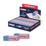 Pack De 42 Unidades Erichkrause Hybrid Borrador De Doble Cara - Diferente Grado De Dureza - Caucho Termoplastico Hipoalergenico - Color Rosado Y Azul