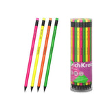 Pack De 42 Unidades Erichkrause Joy Neon Lapiz De Grafito Con Goma De Borrar - Mina Hb - Cuerpo Redondo - Plastico -