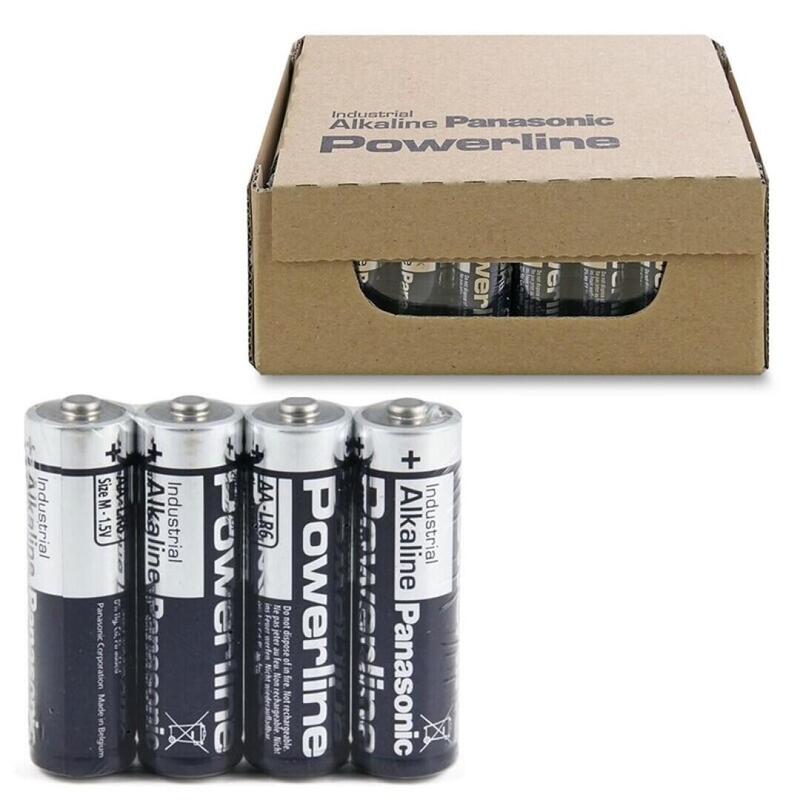 Pack De 48 Unidades Panasonic Powerline Pila Alcalina Aa Lr6 Retractil*4 (Caja48) 48 Pilas