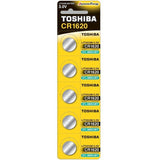 Pack De 5 Pilas De Botón Toshiba Cr1620 3v