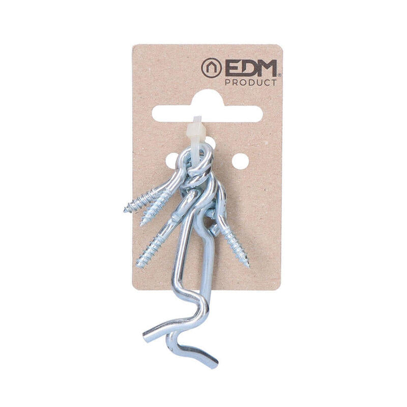 Pack De 5 Unidades - 2 Aldabillas Doble Hembrilla 50 Mm Zinc