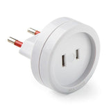 Pack De 5 Unidades - Adaptador Europeo - Americano, 6a 250 V, Blanco