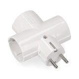 Pack De 5 Unidades - Adaptador Triple 2p+T, 16 A 250 V~, Blanco, Retractilado