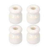 Pack De 5 Unidades - Aislador Para Cable Trenzado Blanco Envasada (4 Unid.) Edm