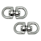 Pack De 5 Unidades - Anilla Giratoria Ap12, Acero Níquelado, 16 Mm, 5/8". 2 Unidades