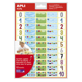 Pack De 5 Unidades Apli Gomets Tematicos Los Numeros - 660 Gomets En 12 Hojas - Ayuda A Identificar Y Cuantificar Numeros - Adhesivo Removible - Ideal Para Escuelas - Adhesivo Base Agua - Libre De Disolventes - Color Variado