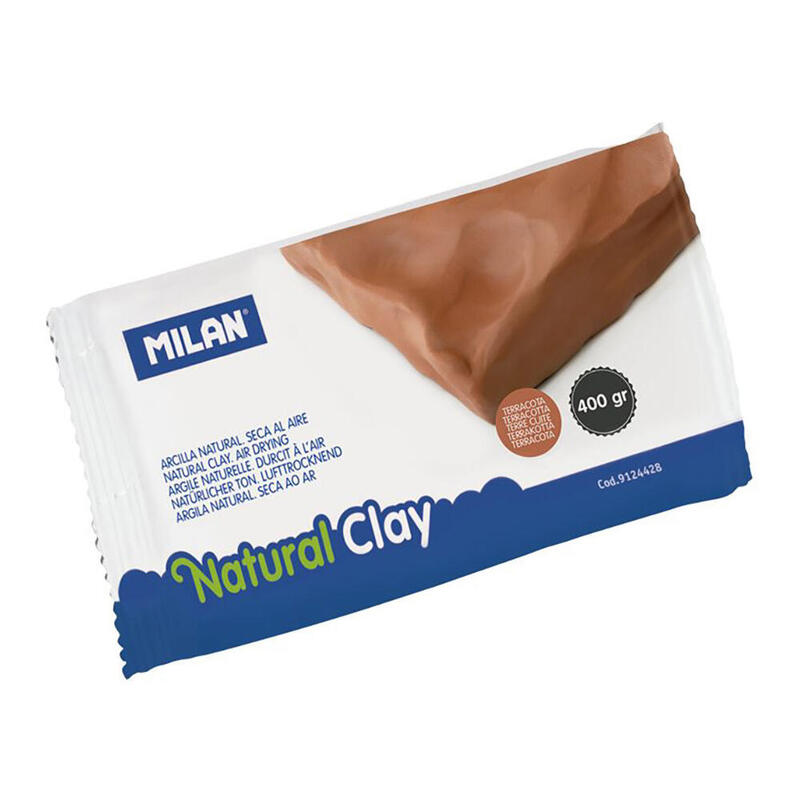Pack De 5 Unidades - Arcilla Natural Secado Al Aire Color Terracota 400 G